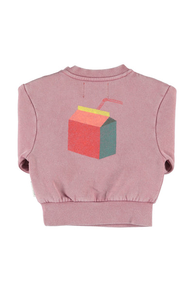 oversized sweatshirt "lunch break" print