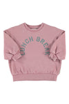 oversized sweatshirt "lunch break" print