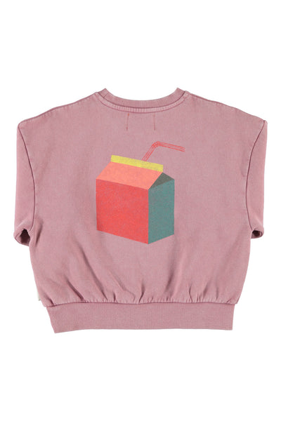 oversized sweatshirt "lunch break" print