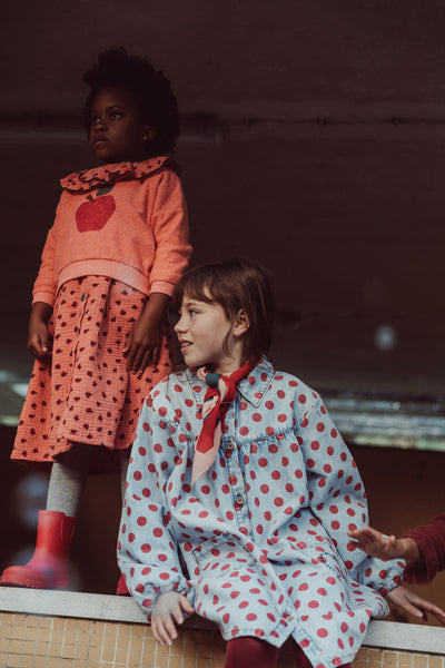 short dress red dots