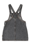 short dress w/ straps apple print