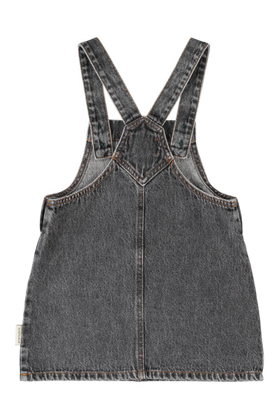 short dress w/ straps apple print