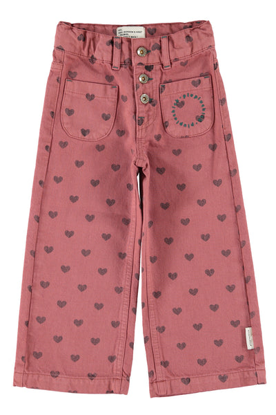 flare trousers black hearts