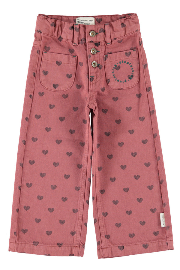 flare trousers black hearts