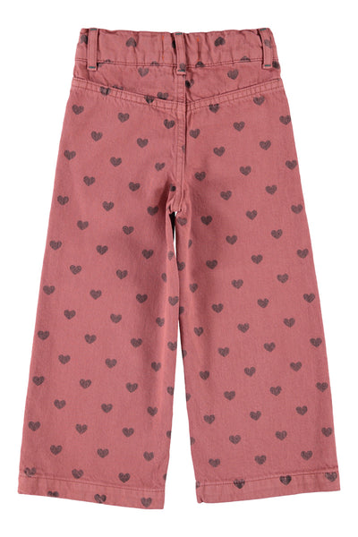 flare trousers black hearts