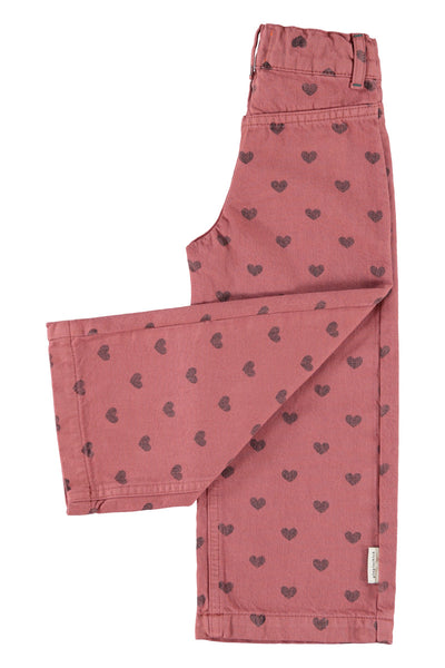 flare trousers black hearts