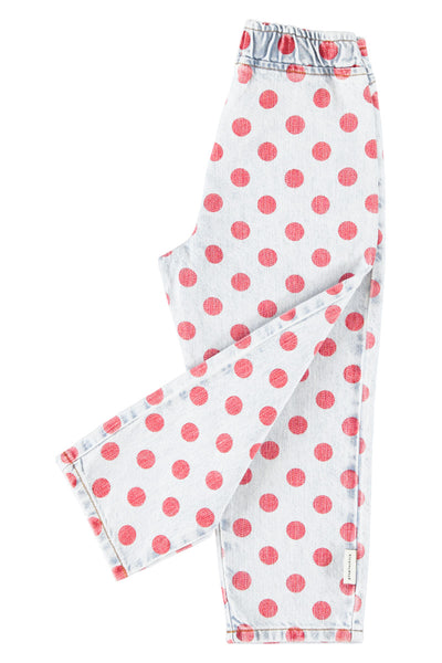 trousers red dots