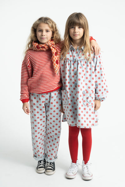 trousers red dots