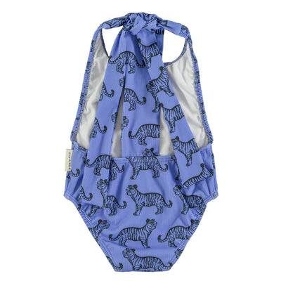 swimsuit w/ back bow black tigers