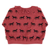 Sweatshirt black horses
