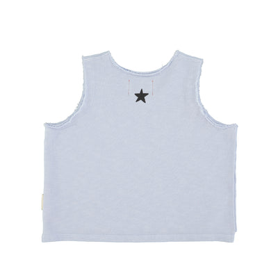 sleeveless t-shirt tiger print
