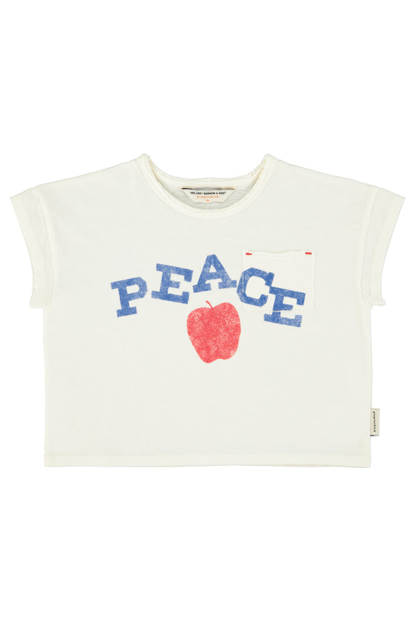 t'shirt "peace" print