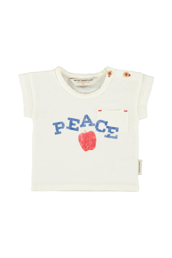 t'shirt "peace" print