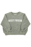 sweatshirt "best friend" print