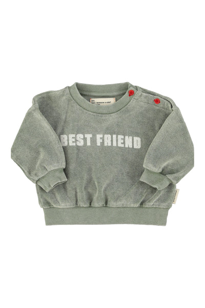 sweatshirt "best friend" print