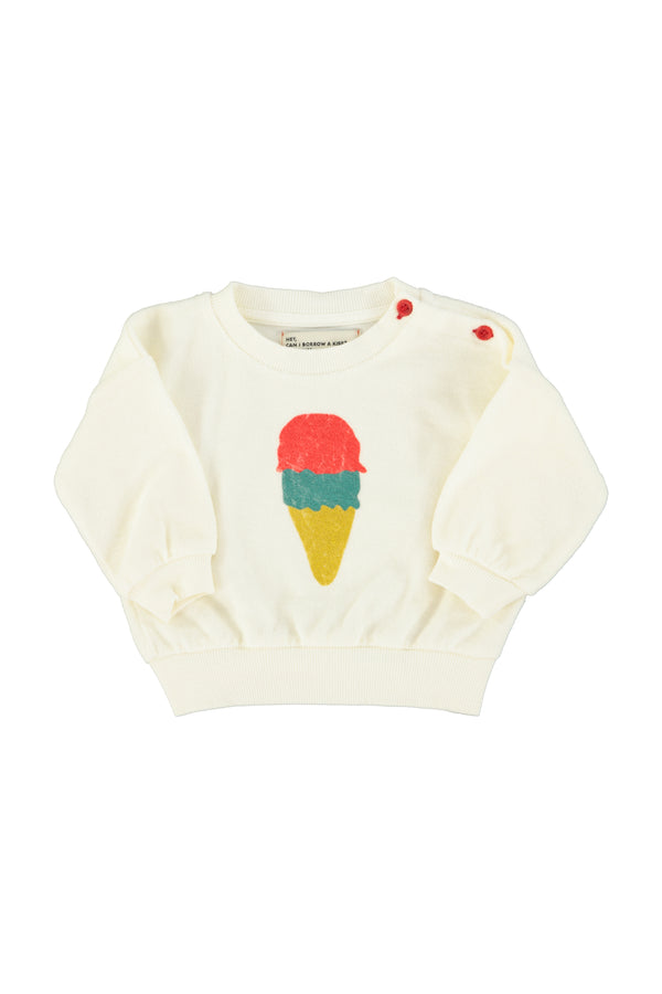 sweatshirt ice cream print