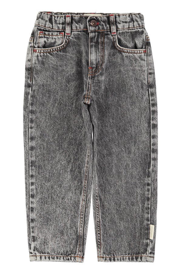 unisex trousers | washed black denim