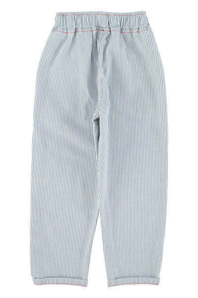 unisex trousers indigo stripes