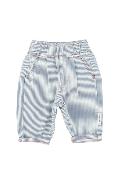unisex trousers indigo stripes