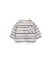 STRIPED JERSEY LS T-SHIRT