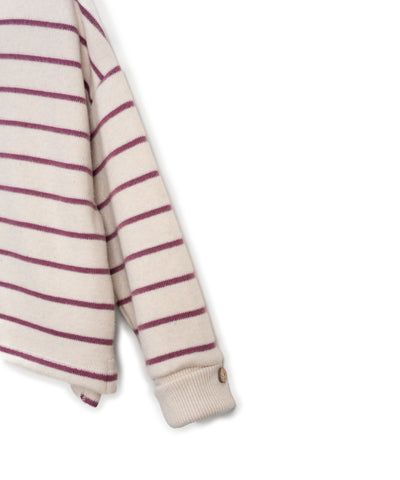 STRIPED JERSEY SWEATER