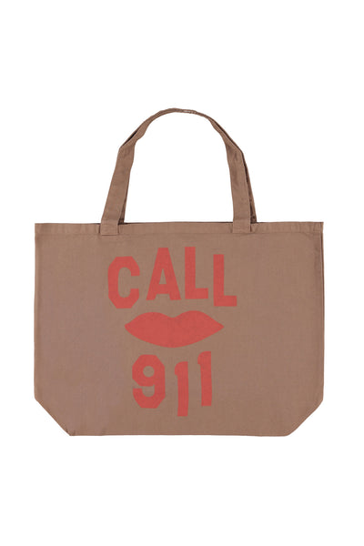 XL bag "call 911" print