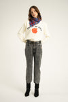 Shoulder pad sweatshirt "child of God" print