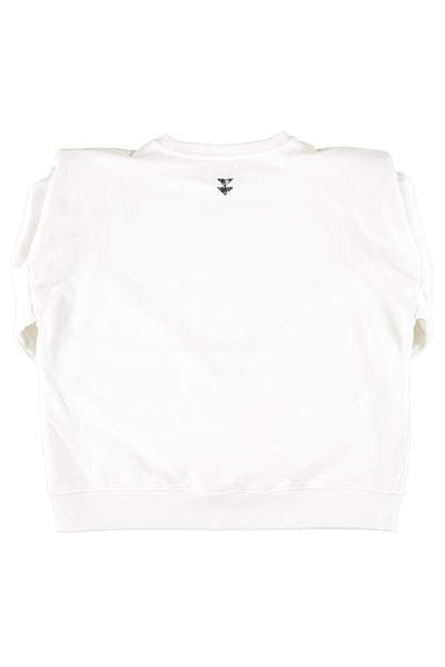 Shoulder pad sweatshirt "child of God" print