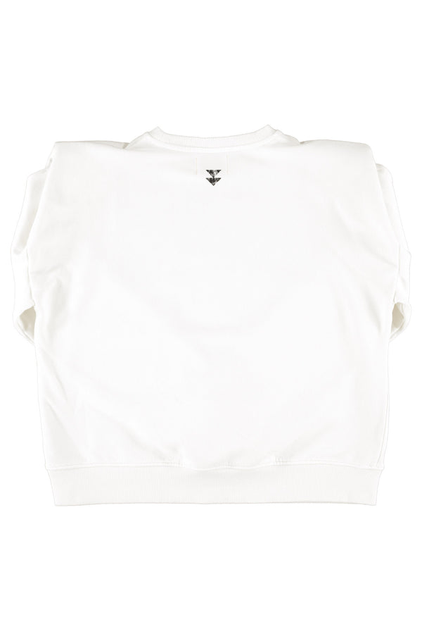 Shoulder pad sweatshirt "child of God" print