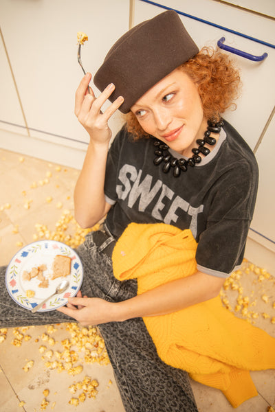 T-shirt w/ short sleeves "sweet" print