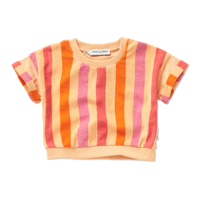 Cropped sweatshirt stripes