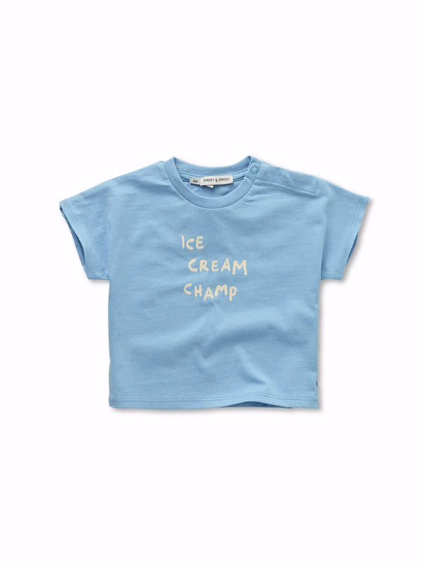 Baby T-shirt ice cream blue