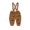 Baby suspender sweatpants oldtimer print