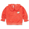 Sweatshirt velvet ruffle collar