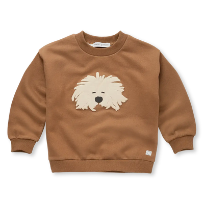 Sweatshirt moustache dog