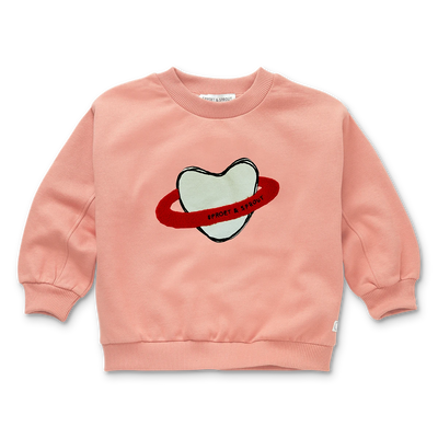Sweatshirt heart saturn