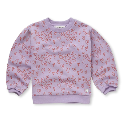 Sweatshirt hearts print