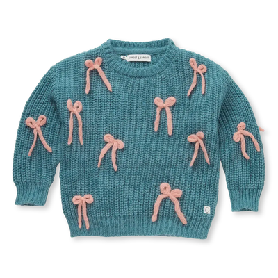 Girls sweater bows