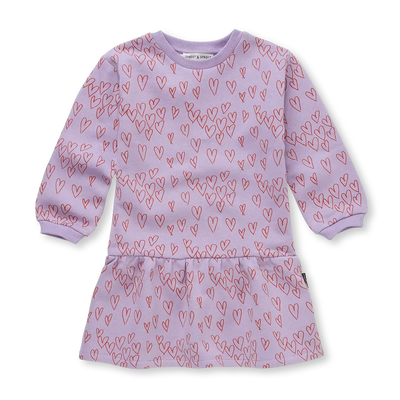 Dress hearts print