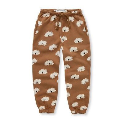 Sweatpants moustache dog print