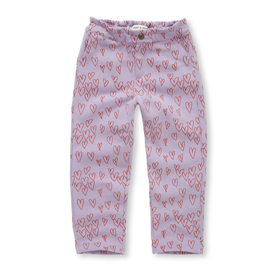 Paperbag pants hearts print
