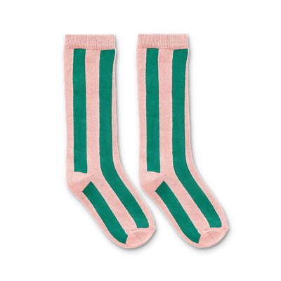 Socks stripes peach parfait