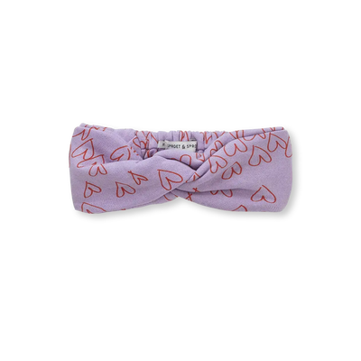 Turban headband hearts