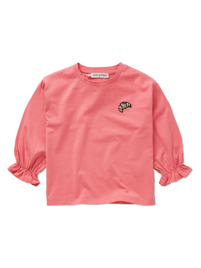 T-shirt girls ls Croissant