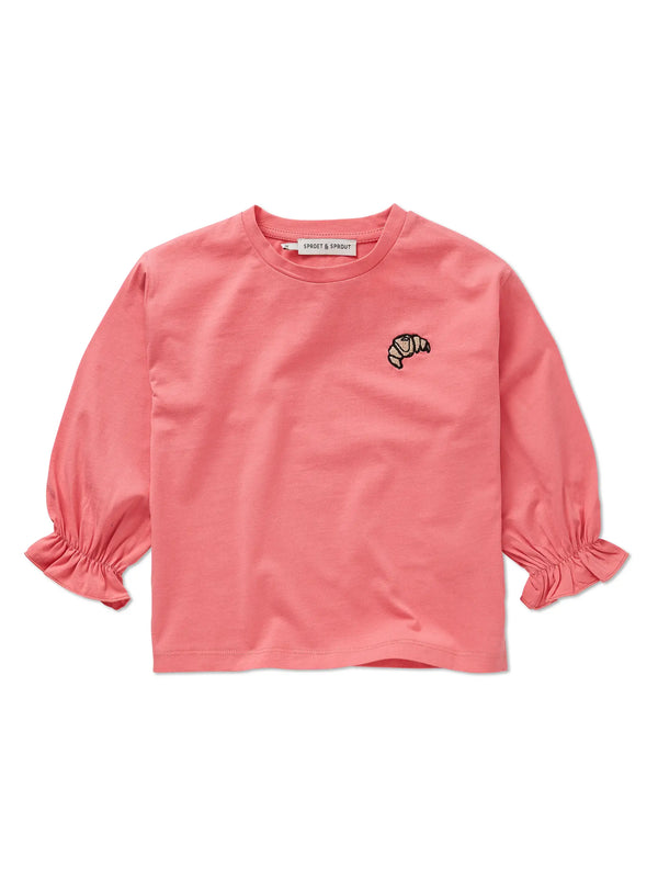 T-shirt girls ls Croissant
