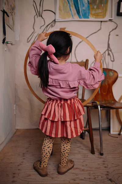 Bow scrunchie pink