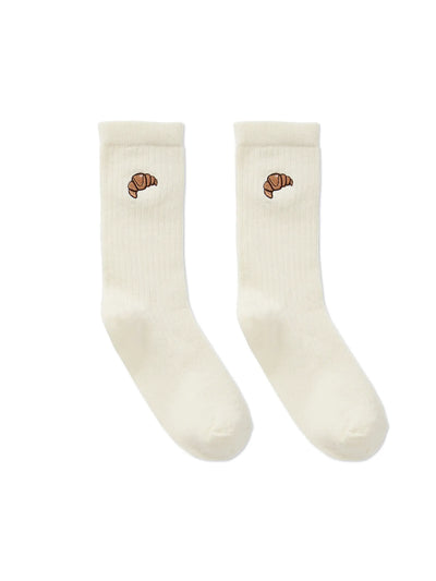 Socks croissant ivory