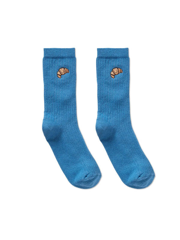 Socks croissant blue