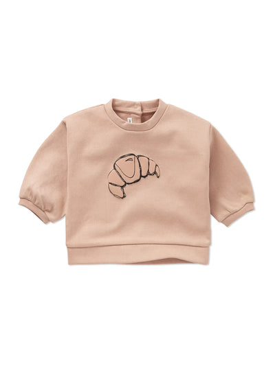 Baby sweatshirt croissant