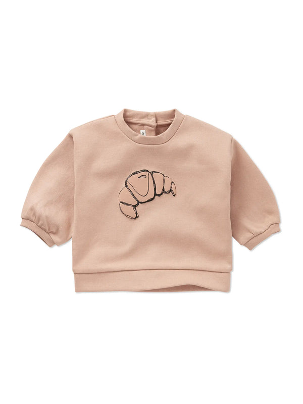 Baby sweatshirt croissant